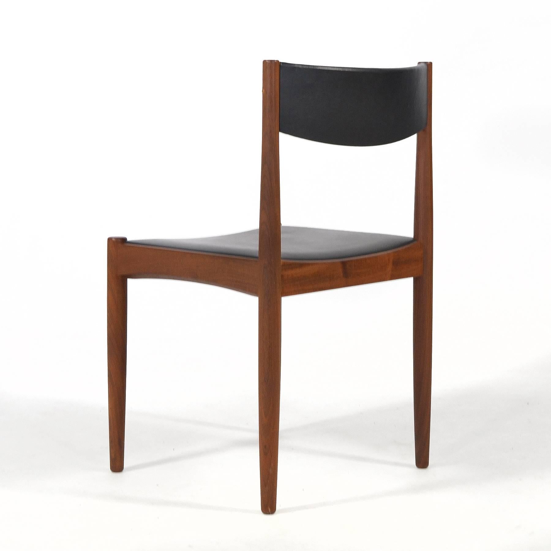 Mid-20th Century Set of Eight Poul Volther Teak Side Chairs by Frem Rojle