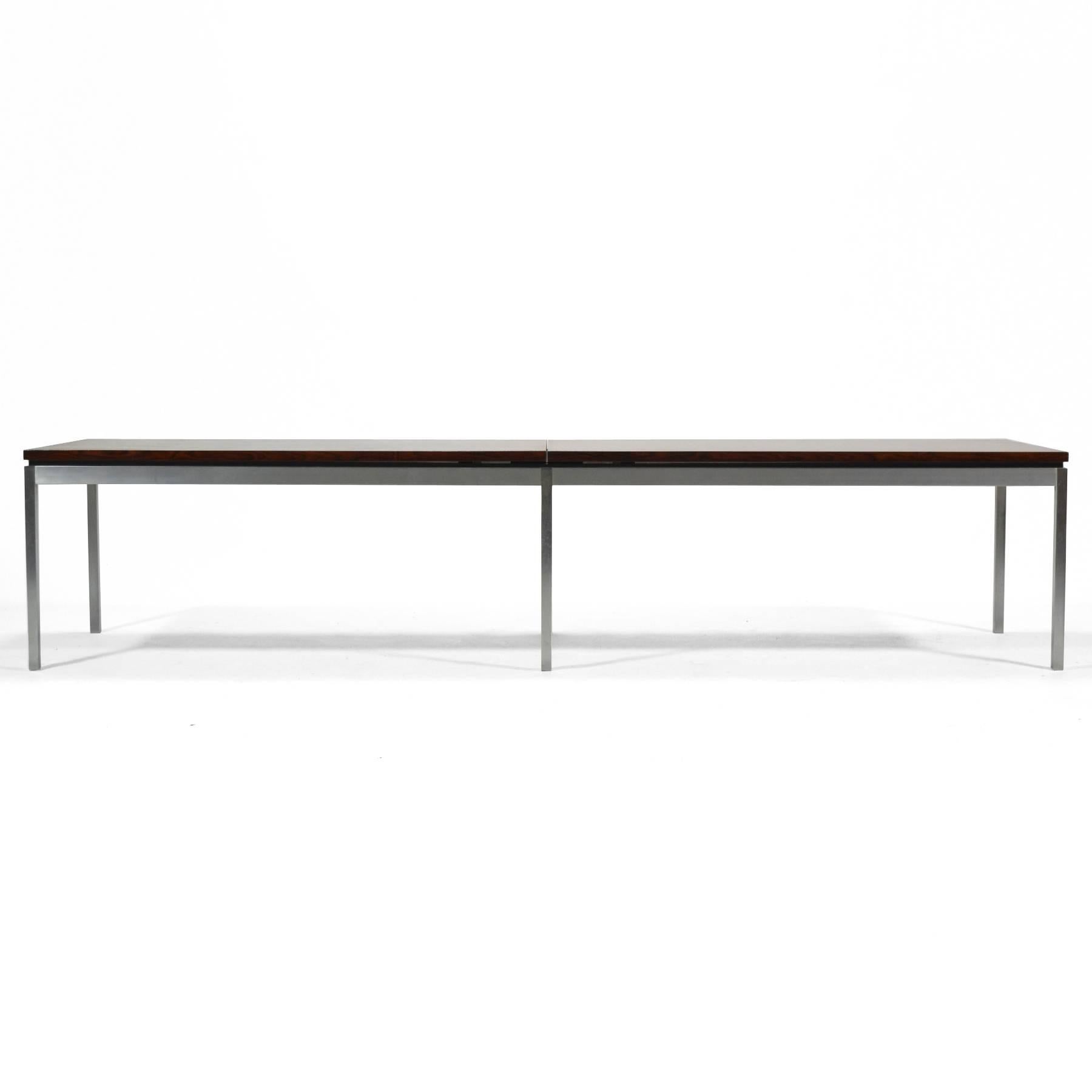 Mid-Century Modern Florence Knoll Rosewood Table or Bench For Sale