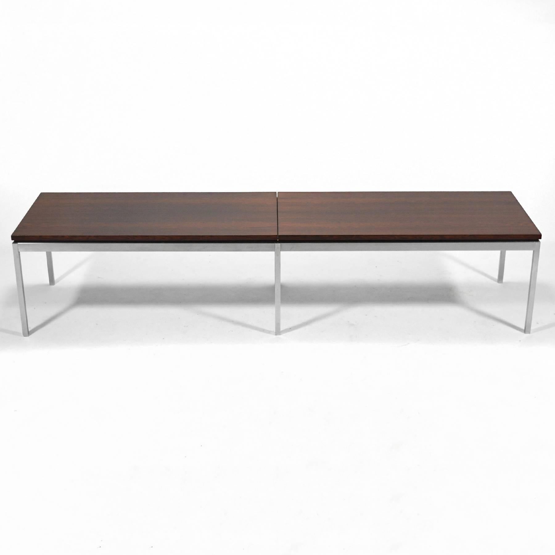 Florence Knoll Rosewood Table or Bench For Sale 2
