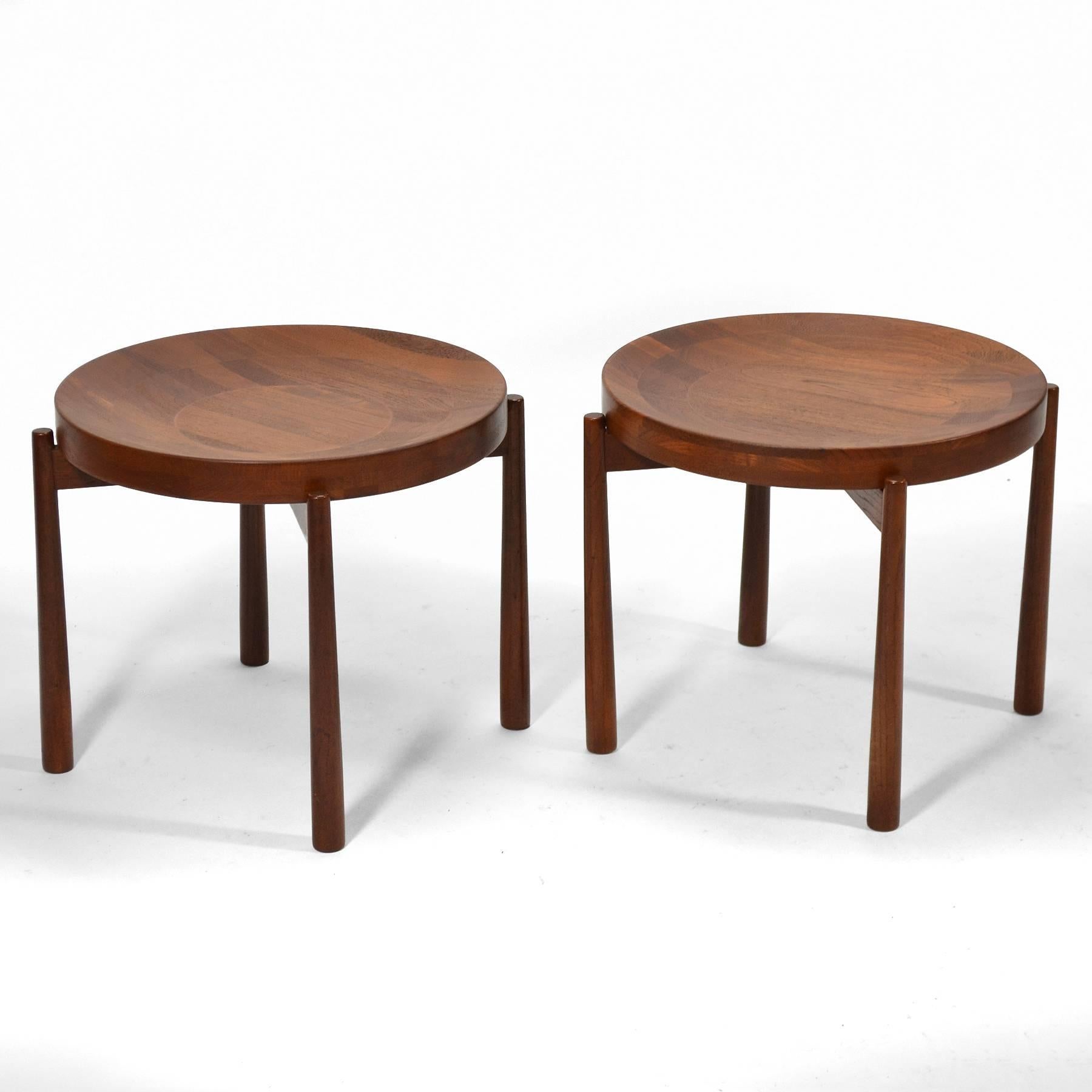 Swedish Solid Teak Flip-Top Tables in the Manner of Jens Quistgaard For Sale 4