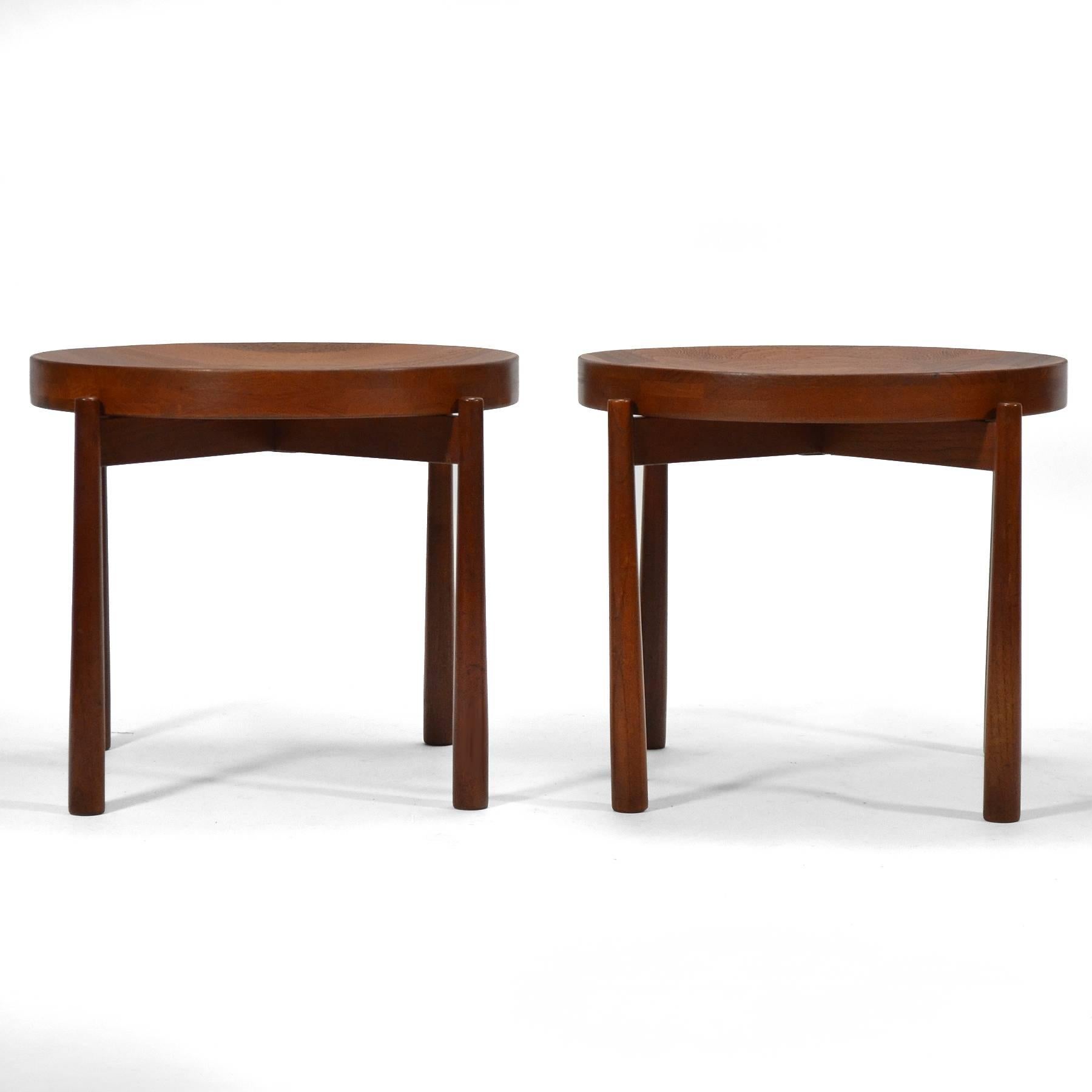 Swedish Solid Teak Flip-Top Tables in the Manner of Jens Quistgaard For Sale 1