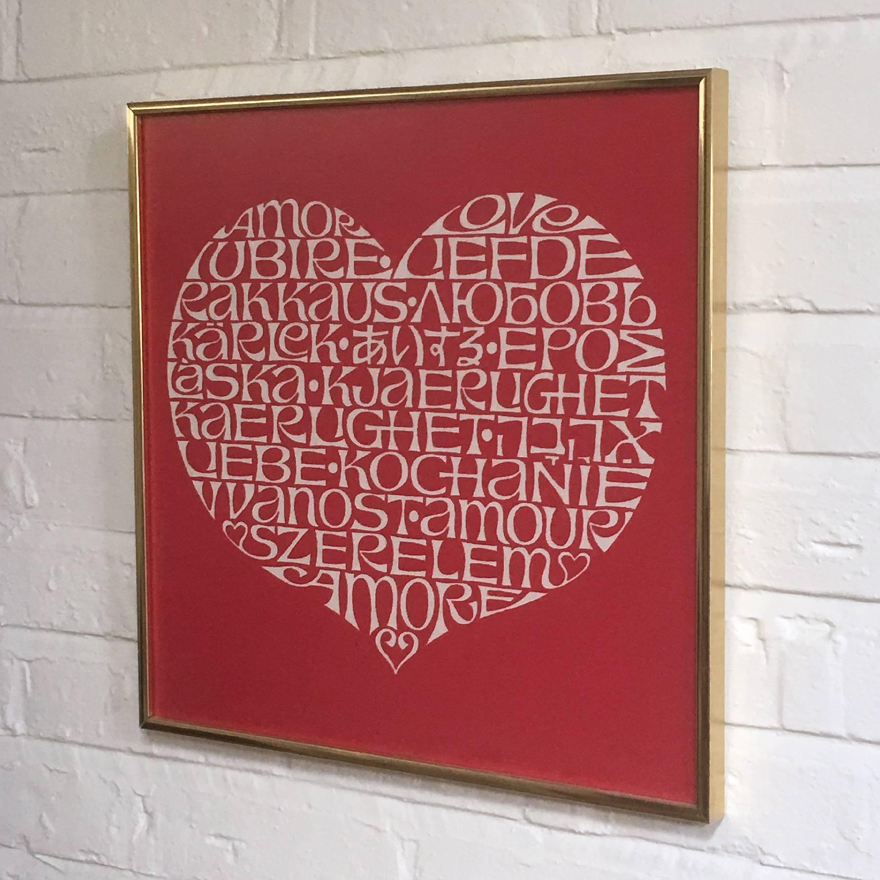 Alexander Girard International Heart Textile at 1stDibs alexander