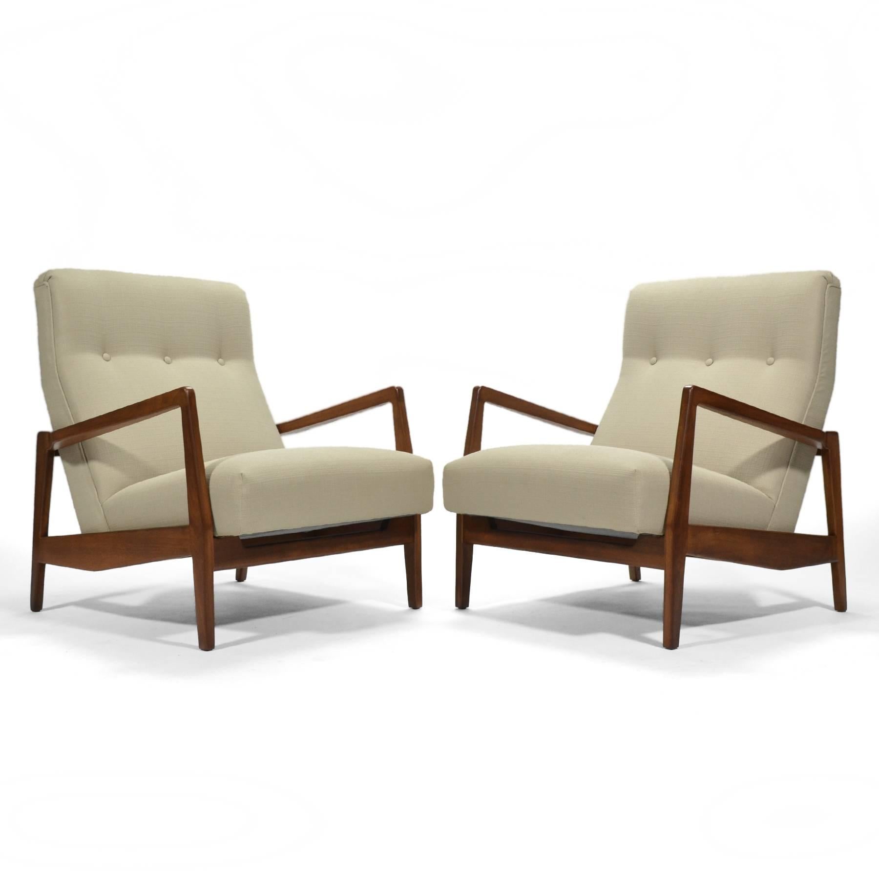 Jens Risom Pair of Lounge Chairs 1