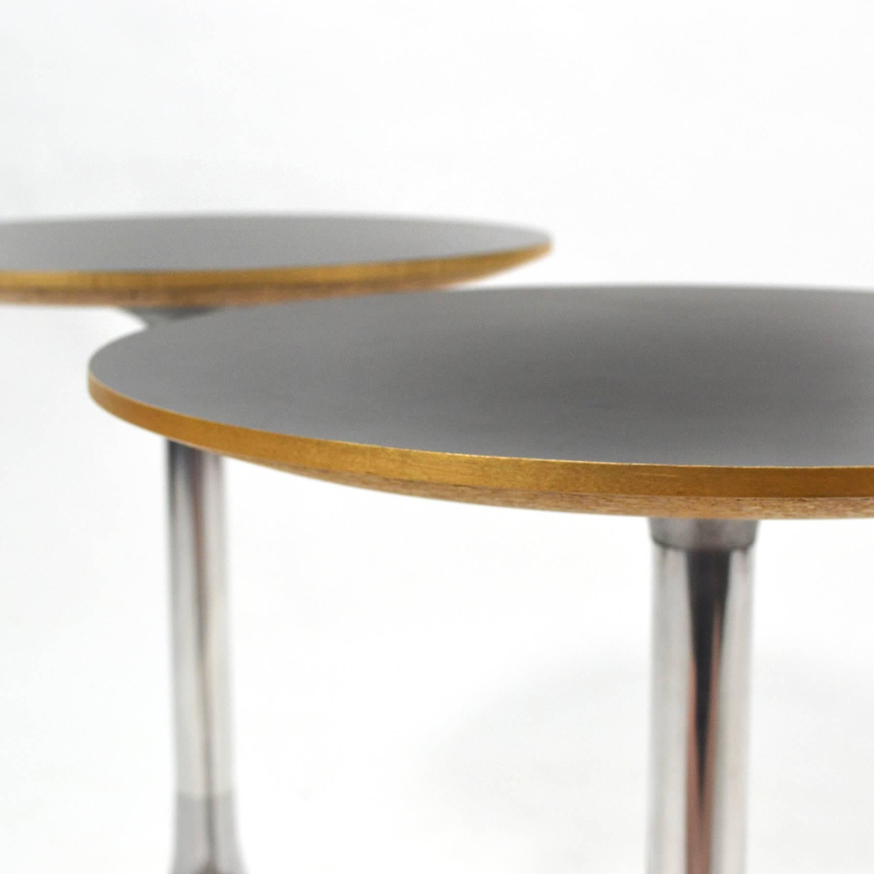 Mid-20th Century George Nelson Pair of Pedestal Side Tables by Herman Miller