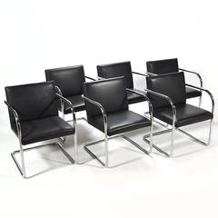 Mies Van Der Rohe Set of Six Brno Chairs