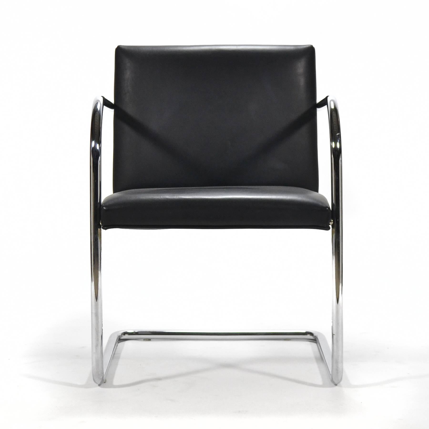 American Mies Van Der Rohe Set of Six Brno Chairs