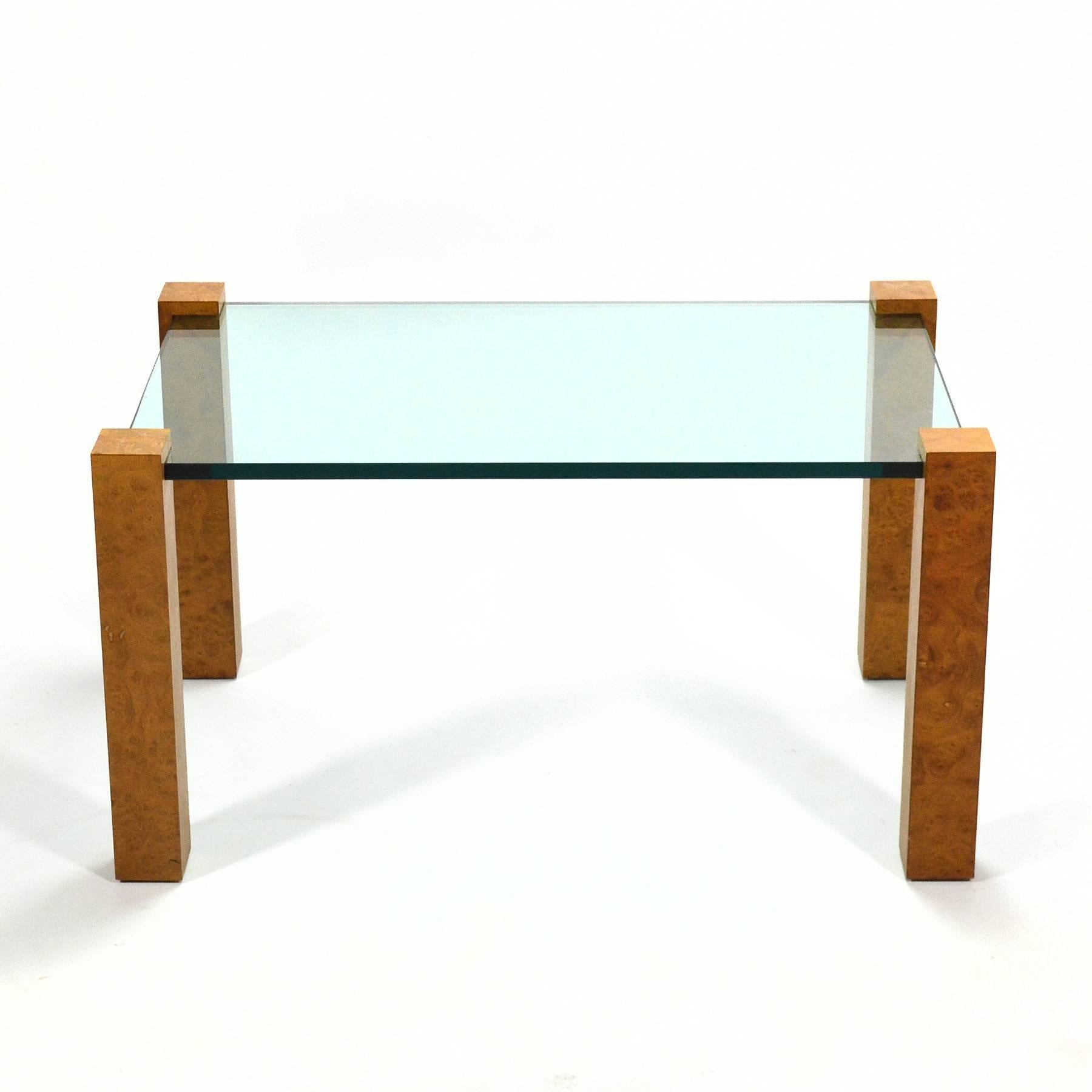 Mid-Century Modern Milo Baughman Cube Leg Table by Thayer Coggin For Sale