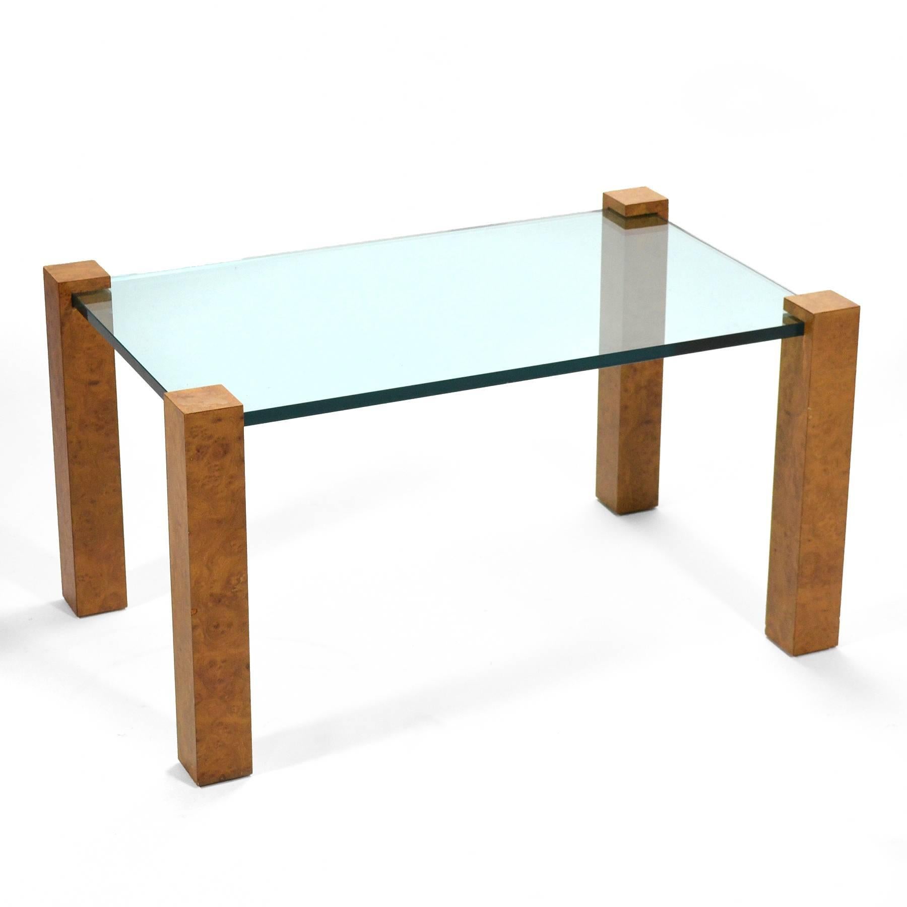 Milo Baughman Cube Leg Table by Thayer Coggin For Sale 2