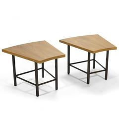 Harvey Probber Pair of Trapezoidal Side or End Tables