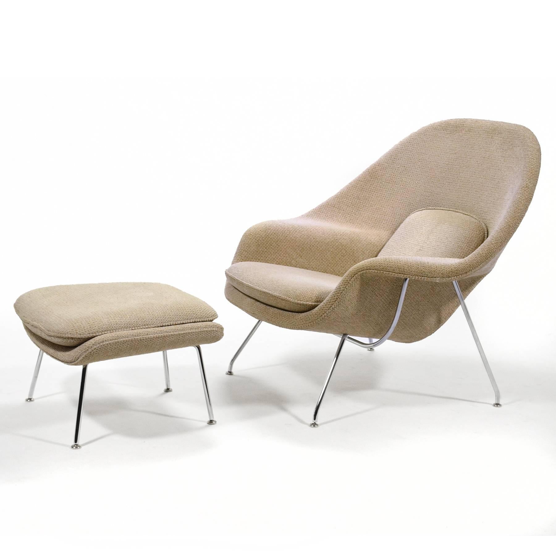 Eero Saarinen Womb Chair and Ottoman by Knoll 2