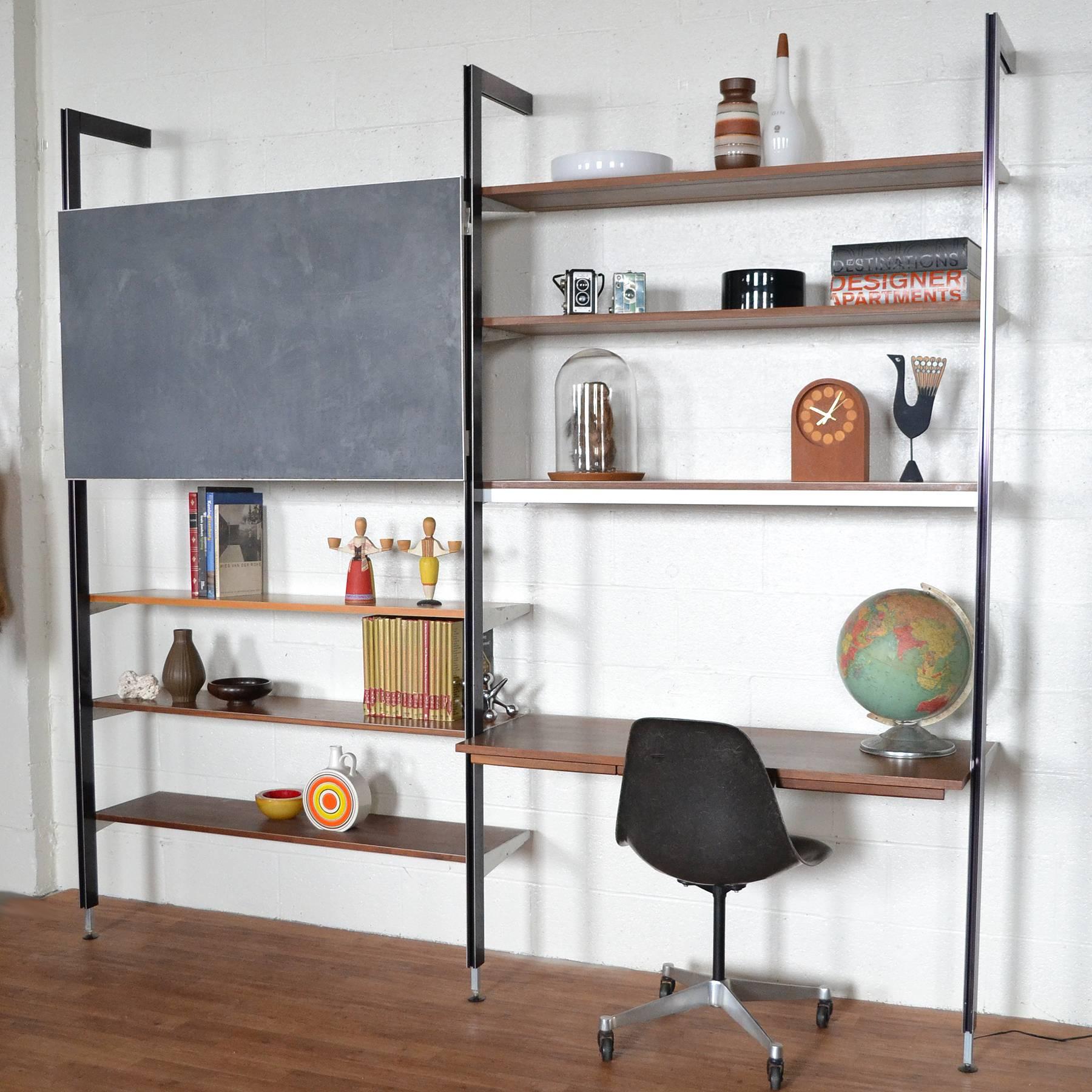 George Nelson CSS Shelving Unit with Chalkboard by Herman Miller In Good Condition In Highland, IN