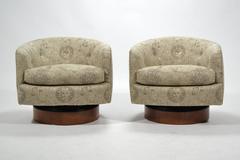Milo Baughman Barrel Back Chairs by Directional
