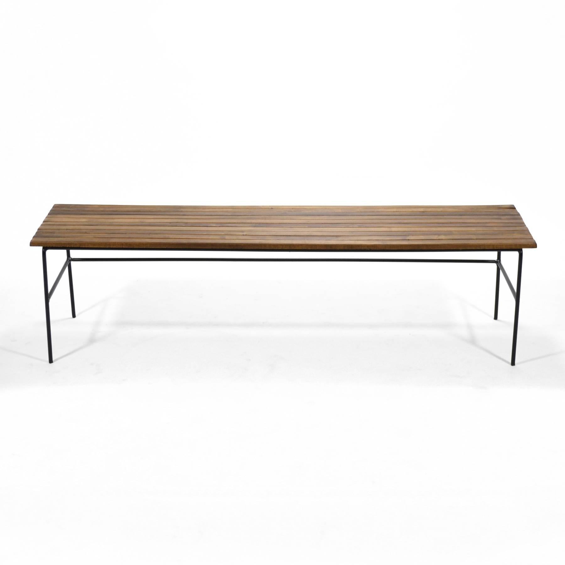 Mid-Century Modern Arthur Umanoff Slat Bench/Table