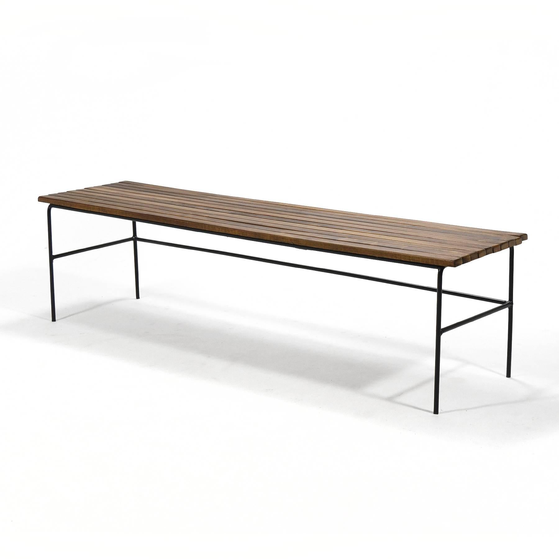 American Arthur Umanoff Slat Bench/Table