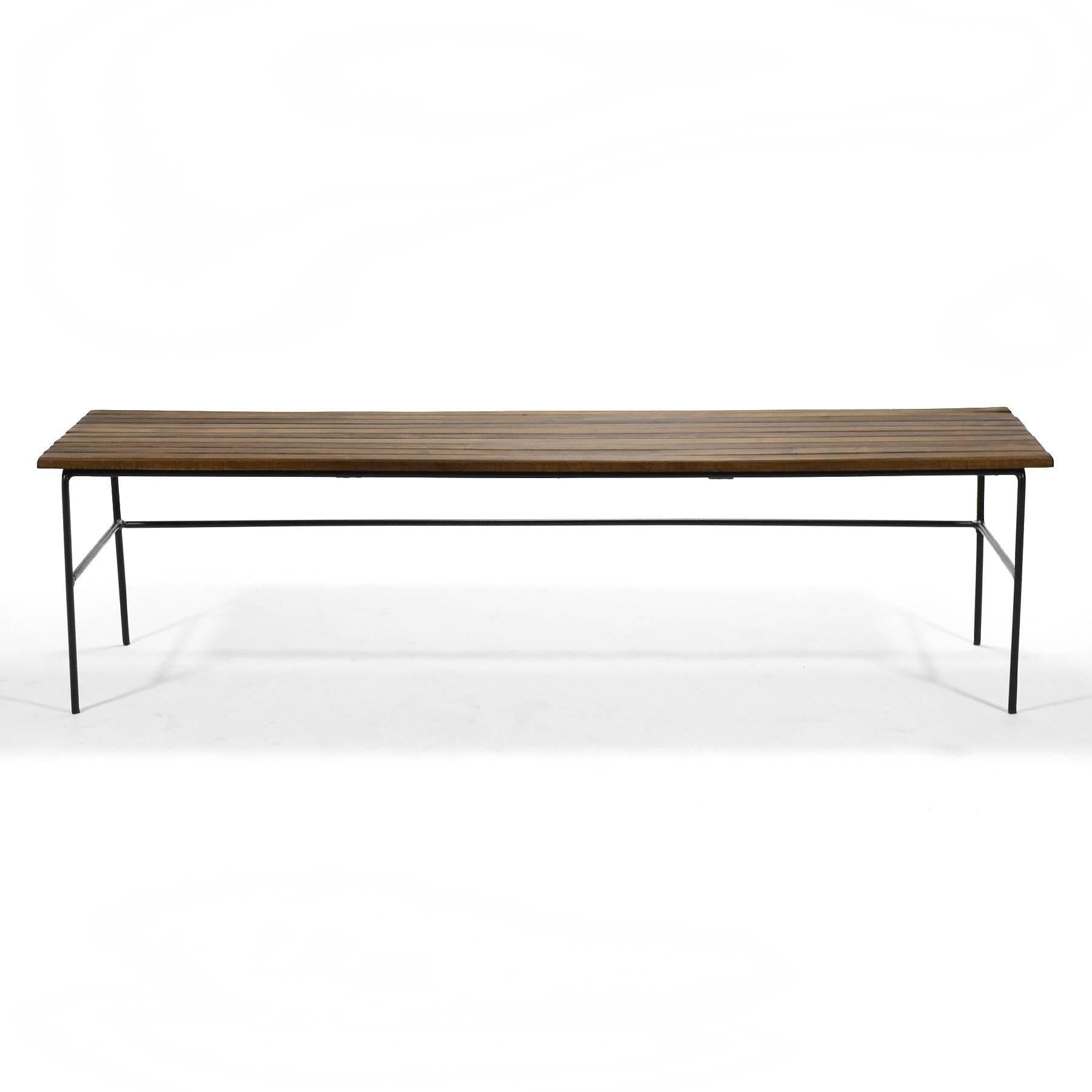 Mid-20th Century Arthur Umanoff Slat Bench/Table