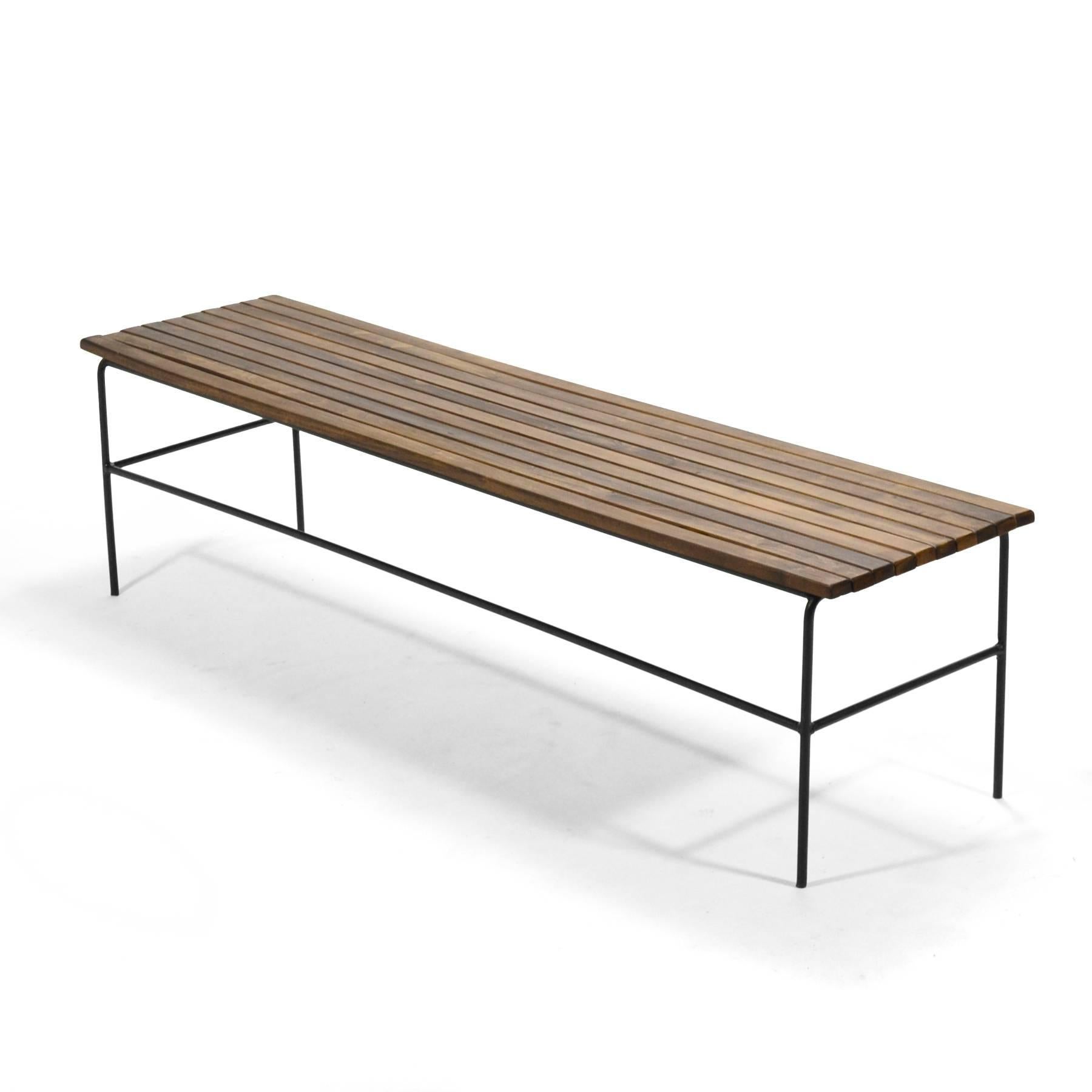 Steel Arthur Umanoff Slat Bench/Table