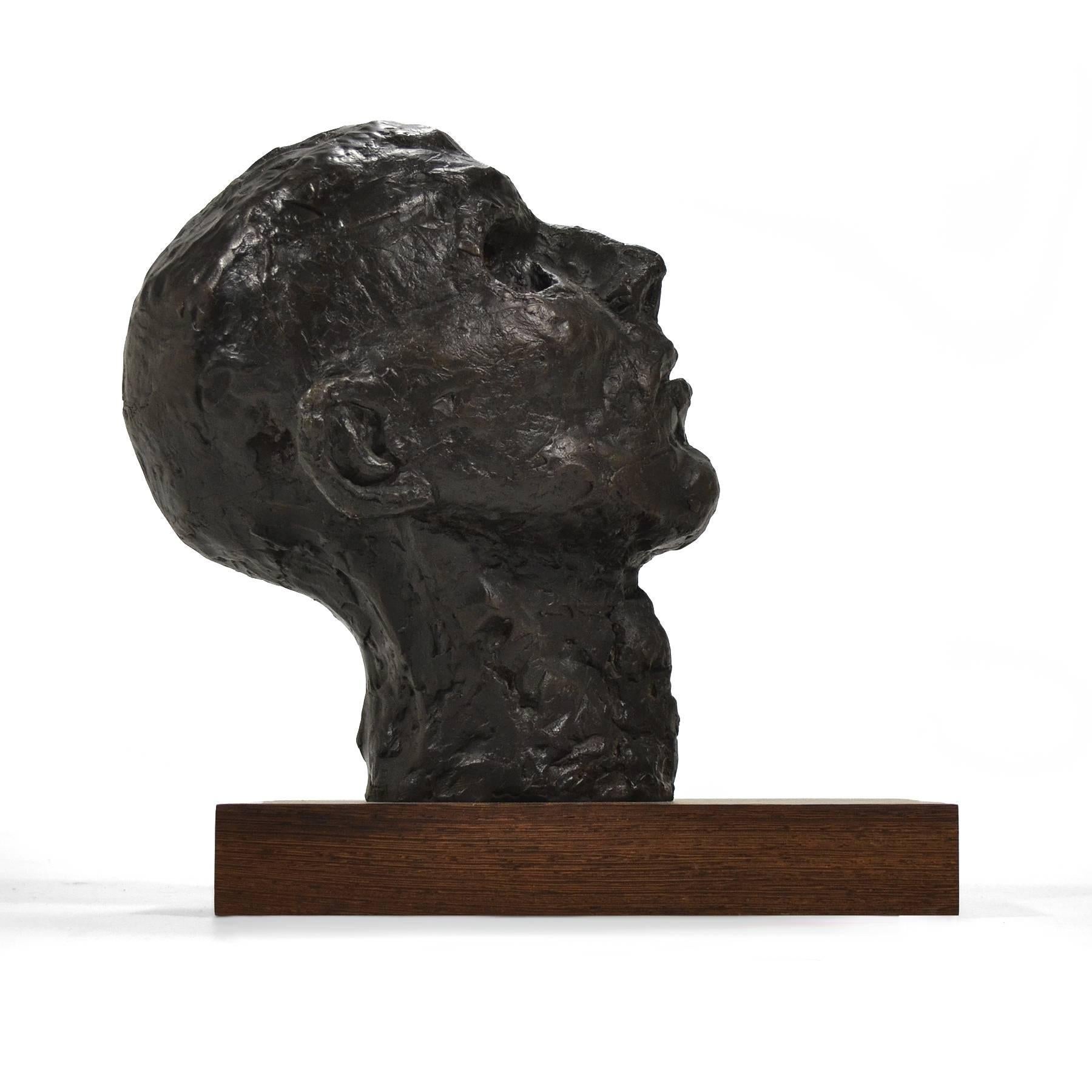 bronze head sculpture