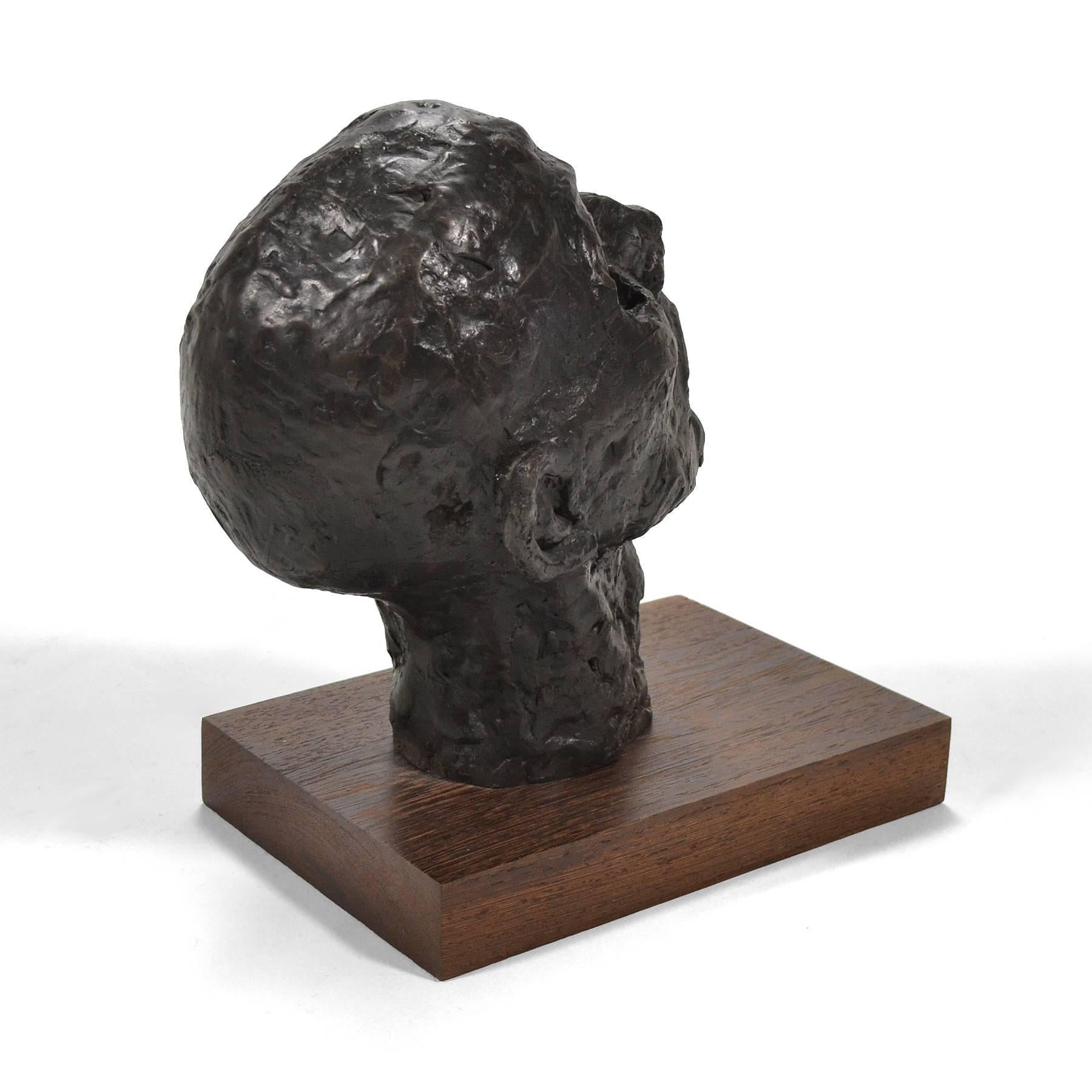 Mid-Century Modern Bronze Bust or Head Sculpture