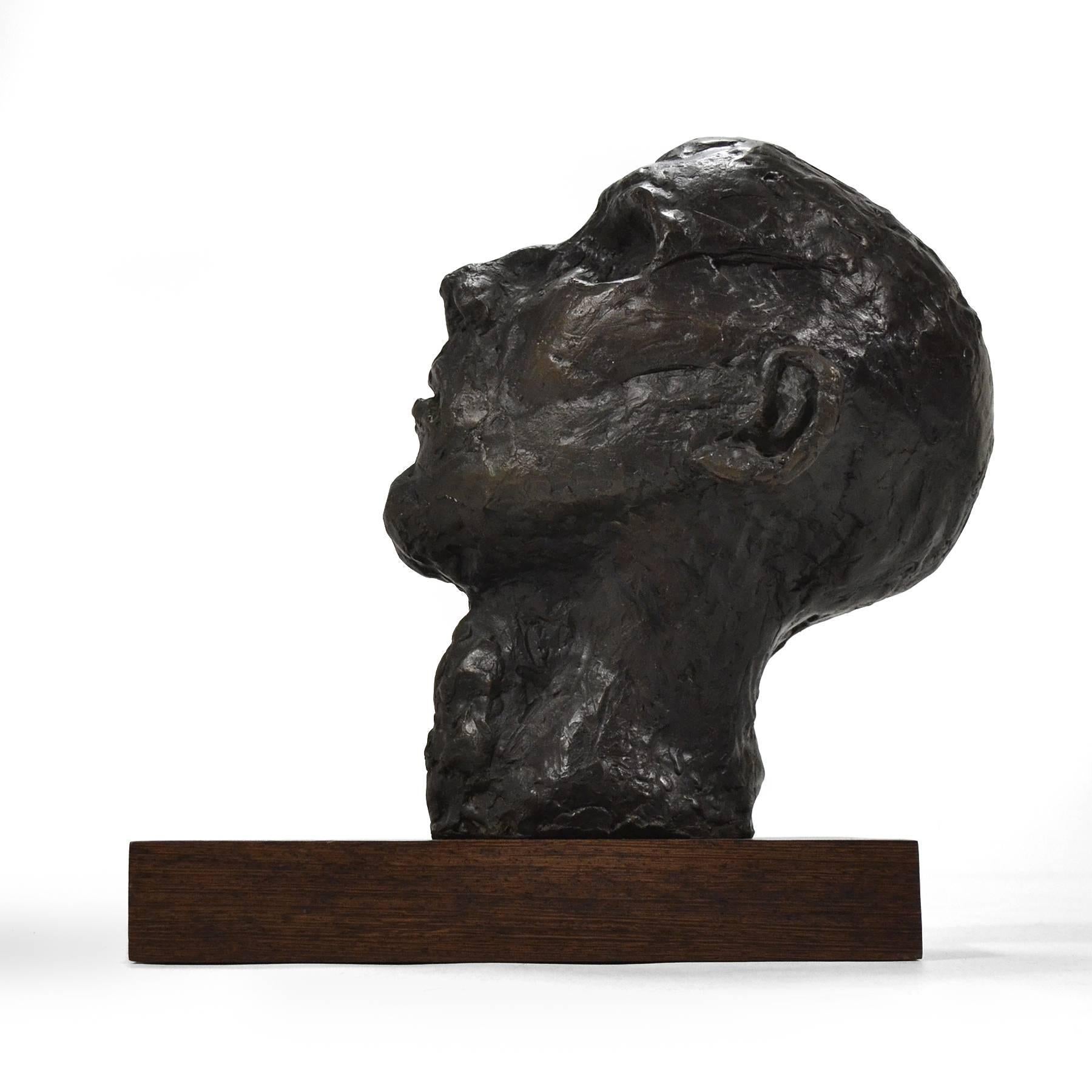 Bronze Bust or Head Sculpture In Excellent Condition In Highland, IN