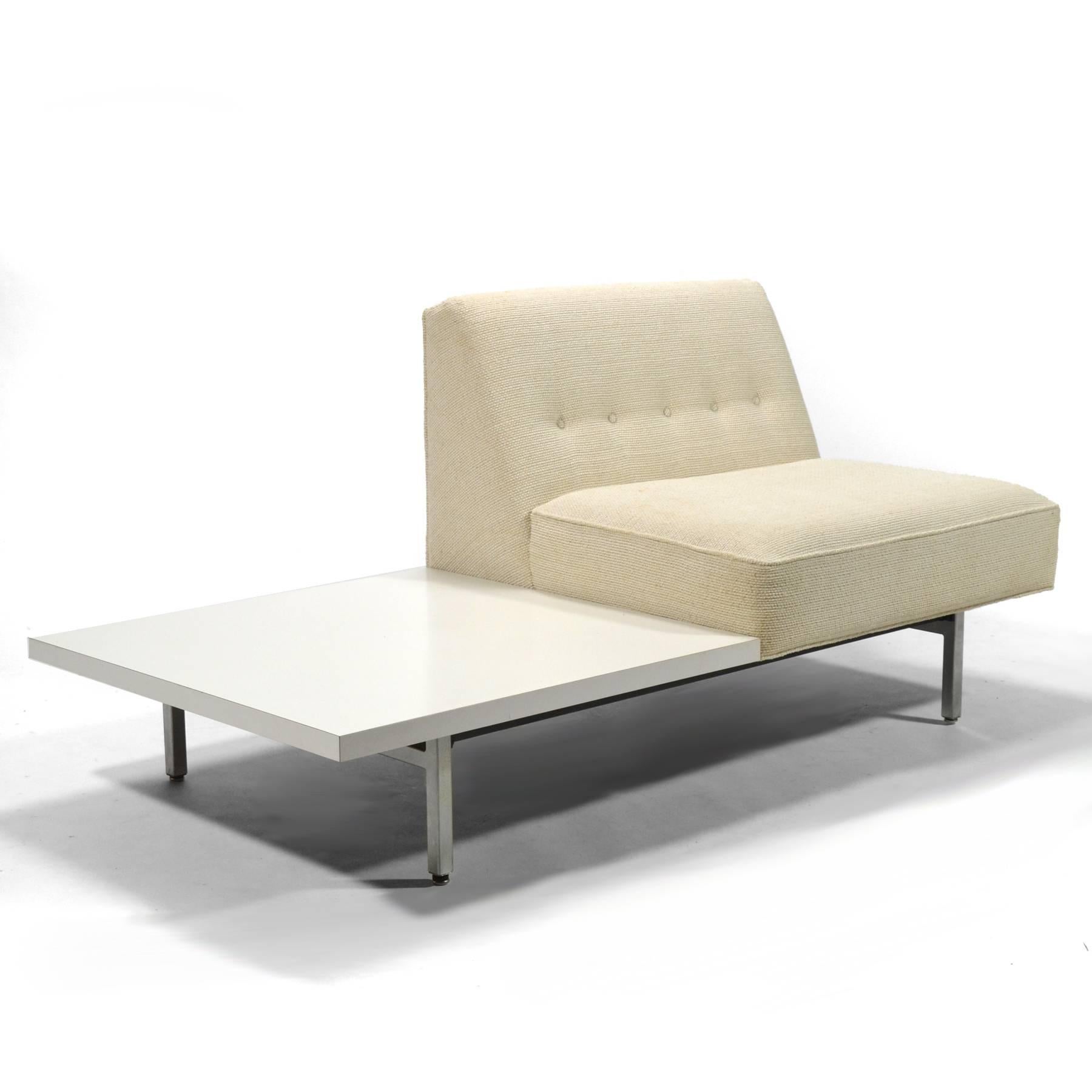 The modular seating group was designed by the Nelson office in 1955. It is designed on a 30