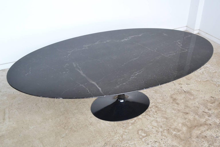 Eero Saarinen Black Marble Tulip Table by Knoll at 1stDibs