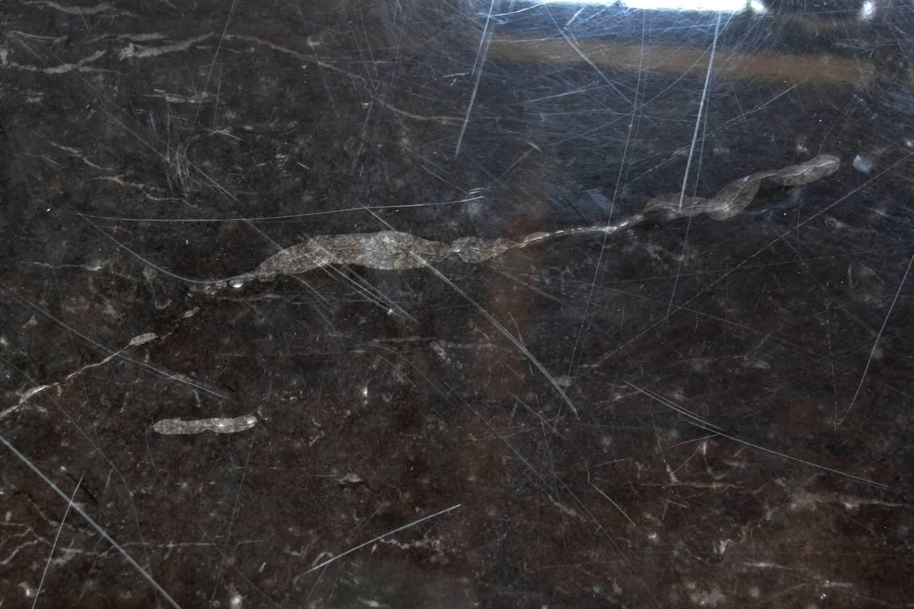 American Eero Saarinen Black Marble Tulip Table by Knoll