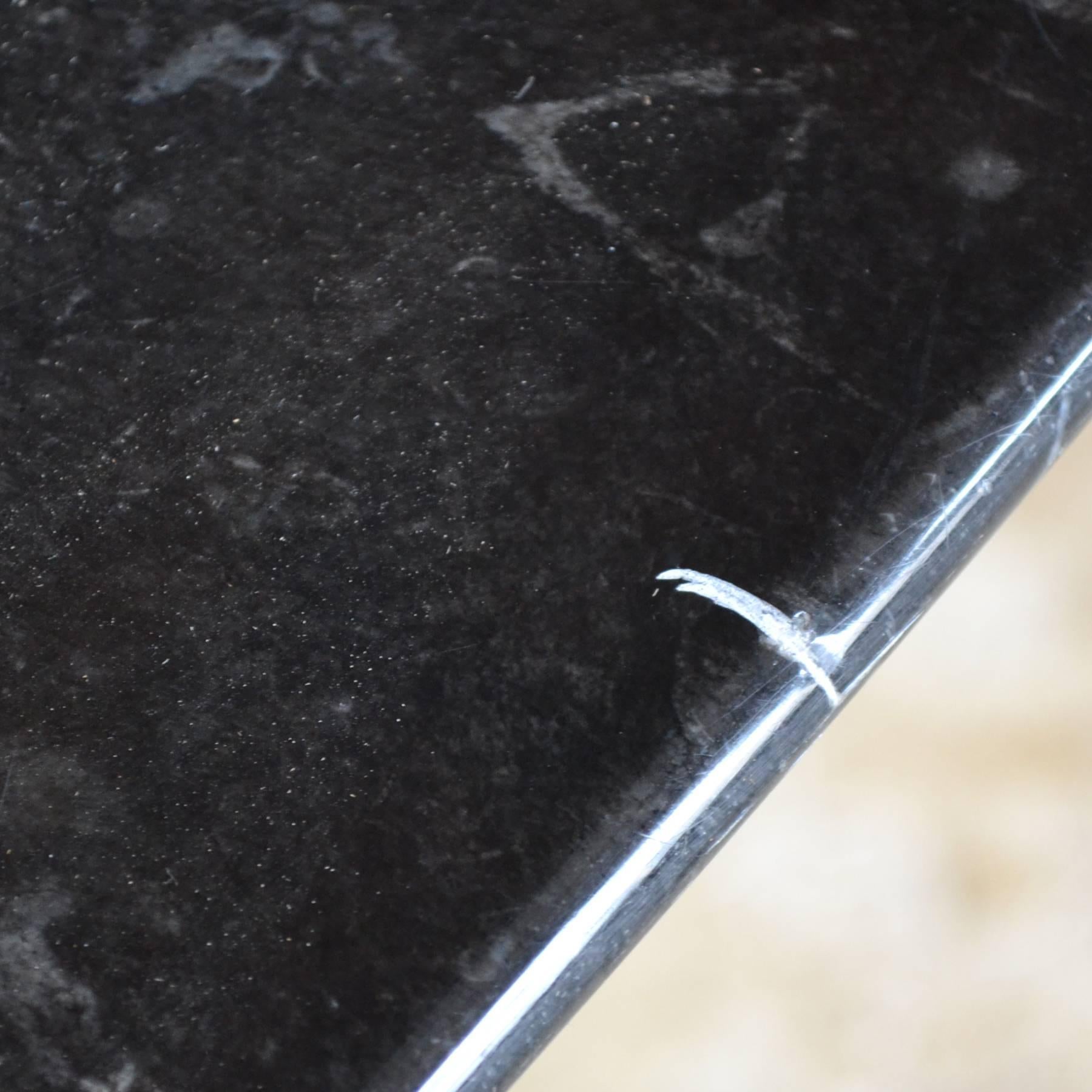 Mid-20th Century Eero Saarinen Black Marble Tulip Table by Knoll
