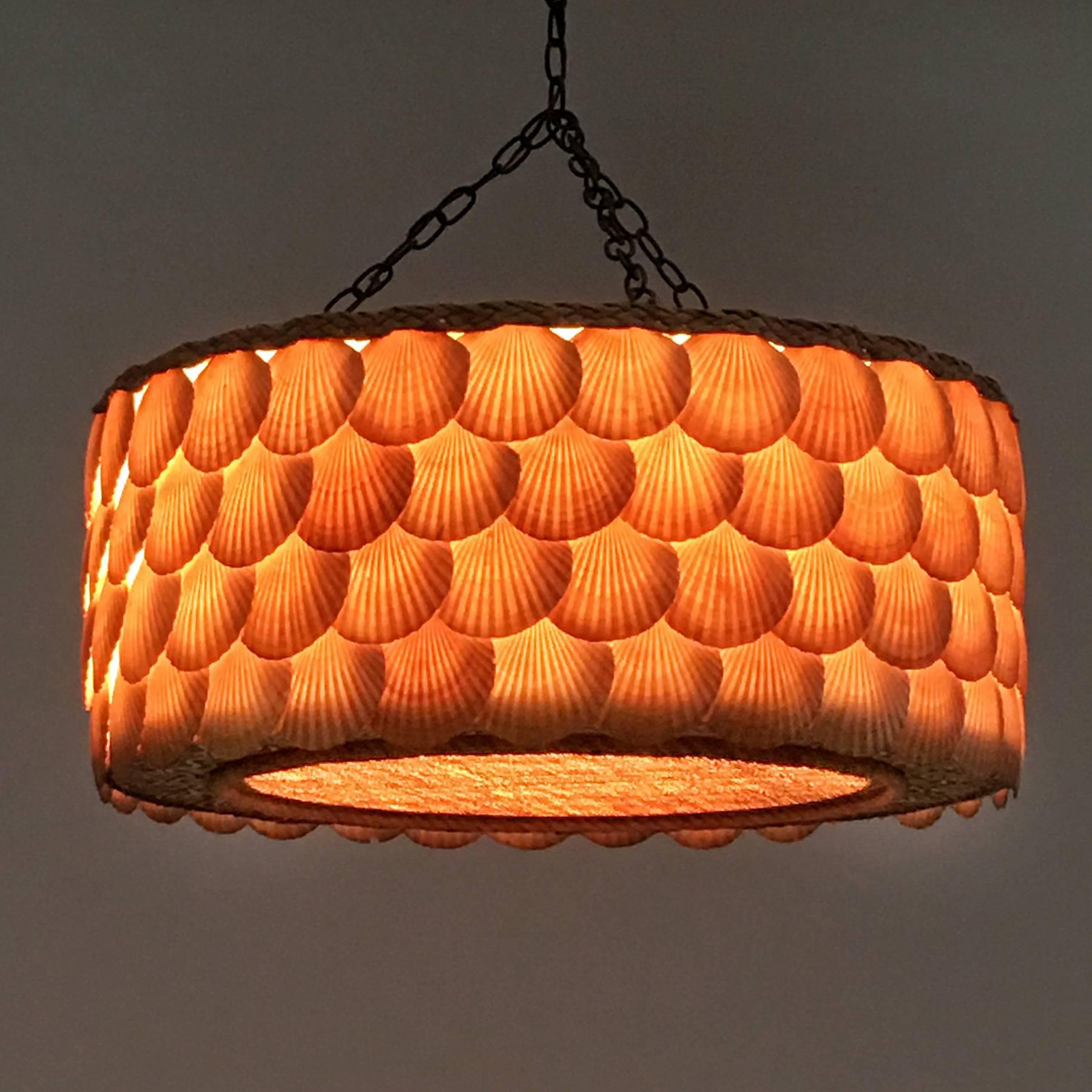 Mid-Century Modern Tropical Shell Lamp from Aku Tiki Lounge