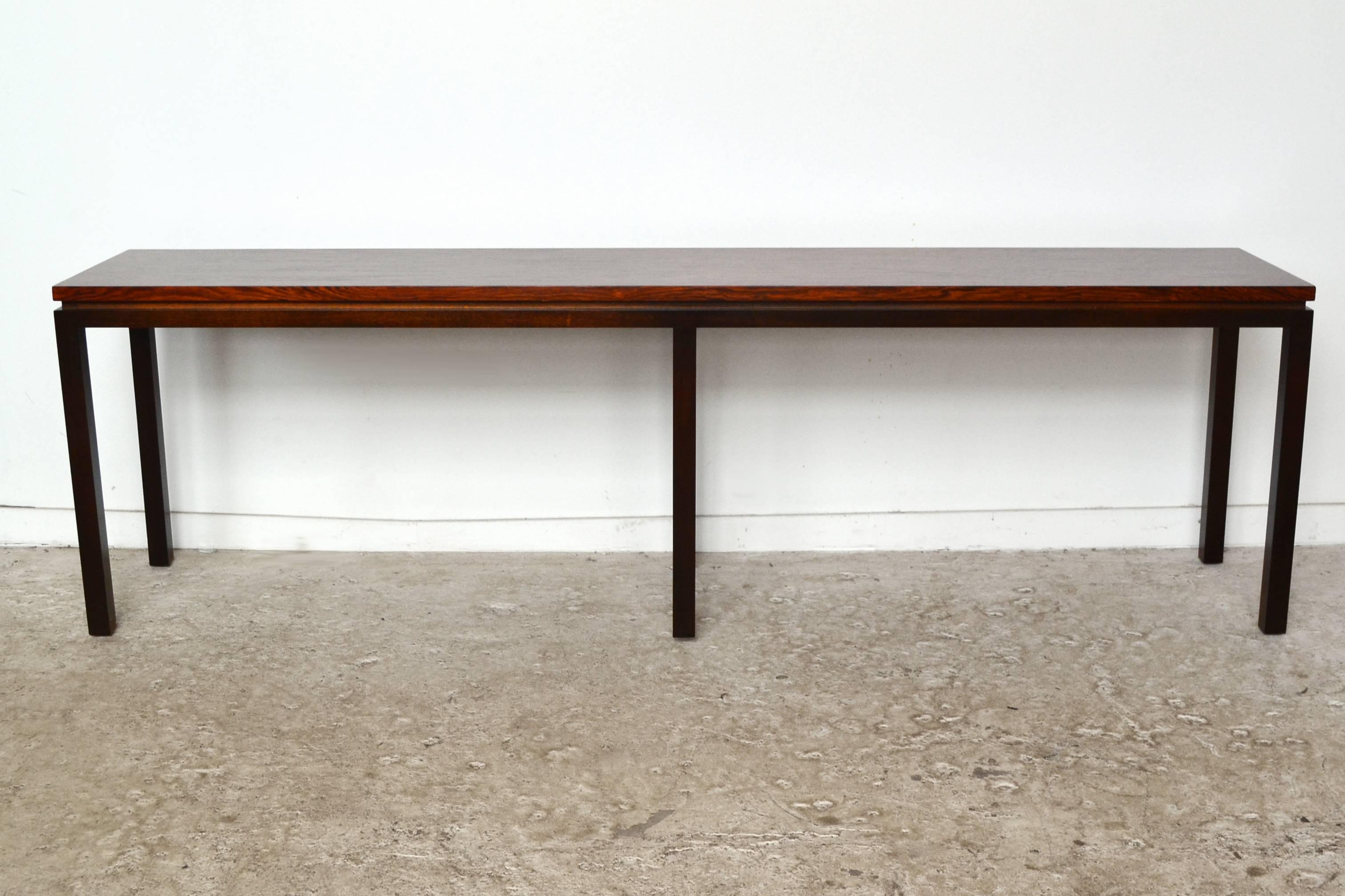 Mid-Century Modern Harvey Probber Rosewood Console Table