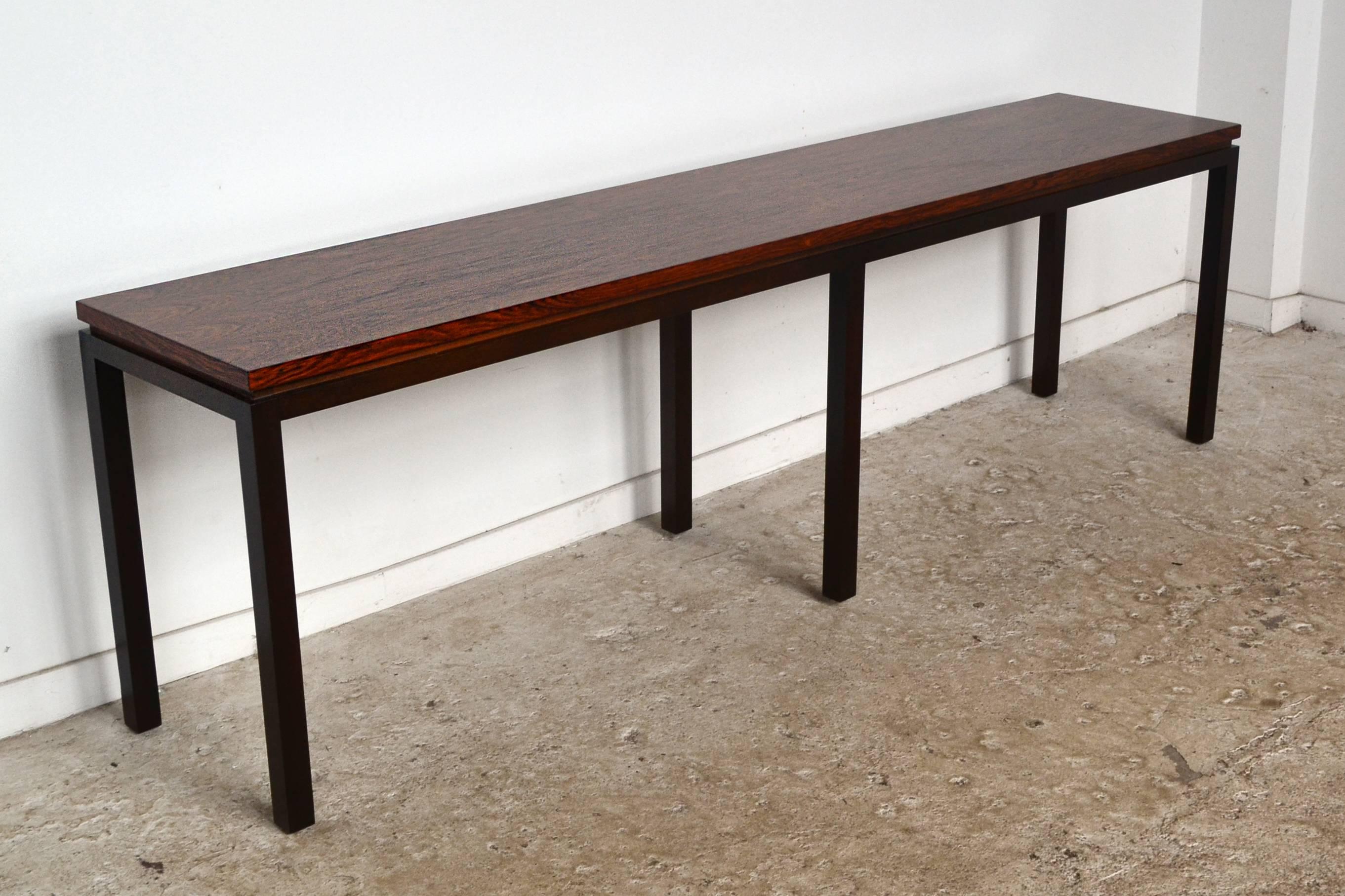 American Harvey Probber Rosewood Console Table