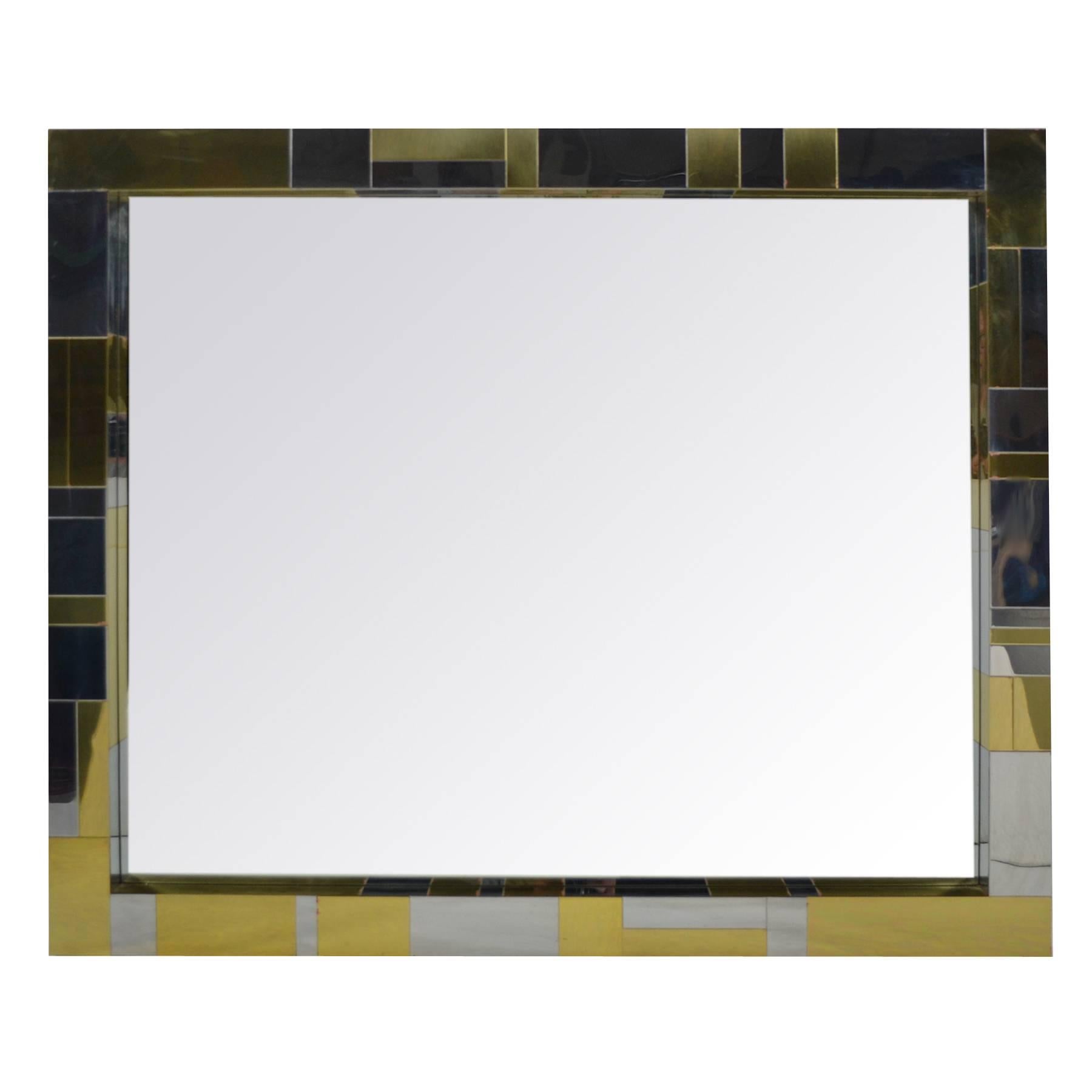 Mid-Century Modern Paul Evans Cityscape Mirror