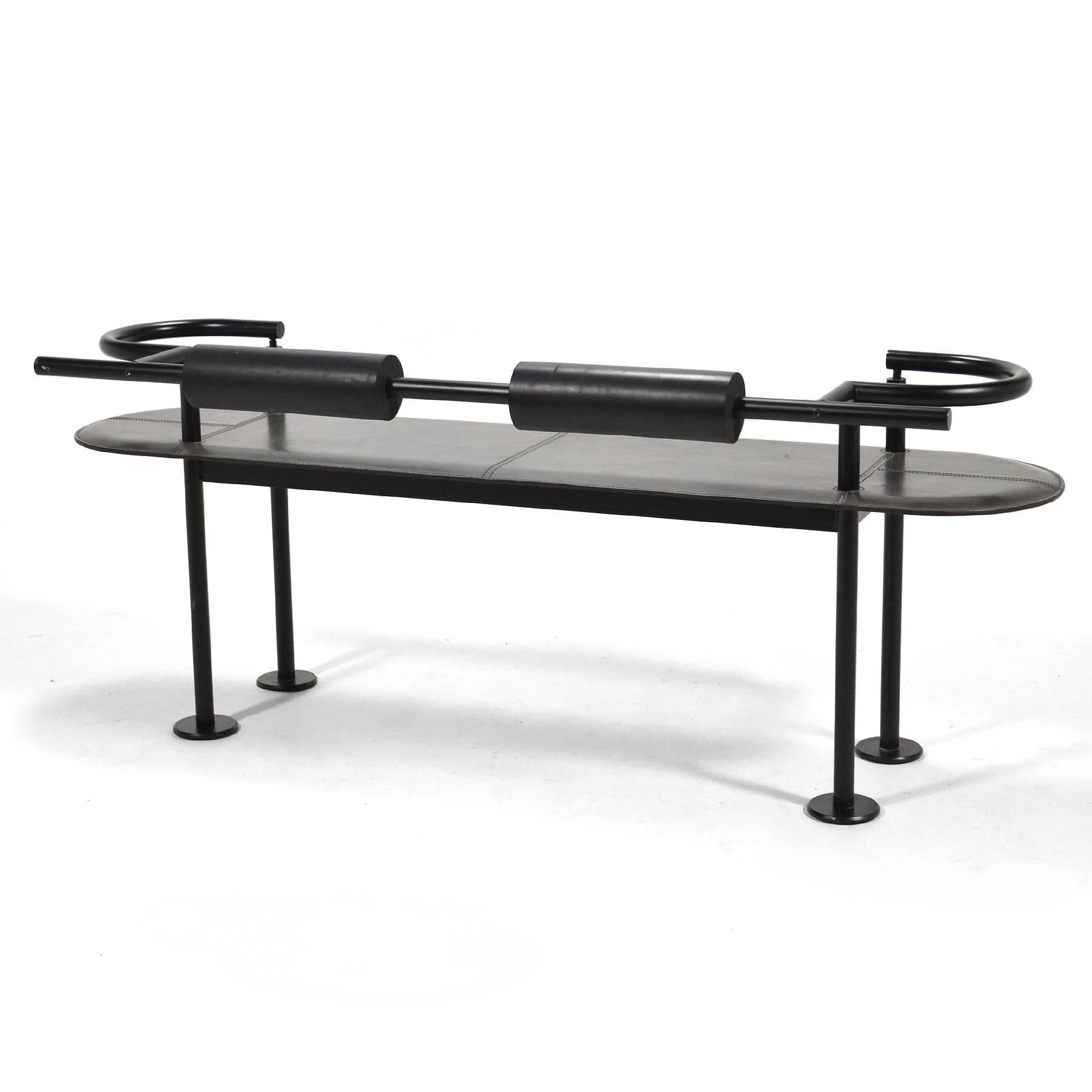 Italian Postmodern Bench in the Manner of Ettore Sottsass
