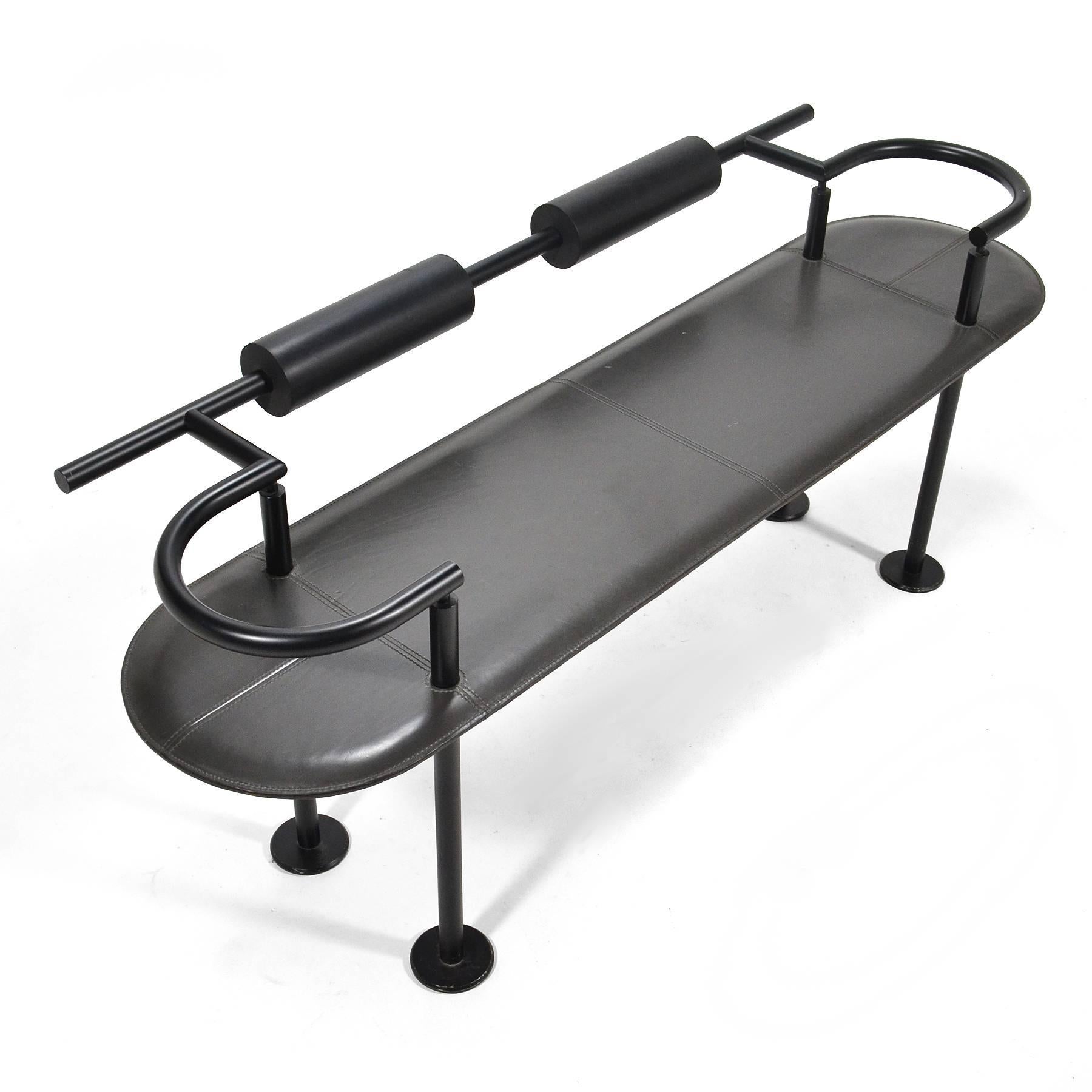 Postmodern Bench in the Manner of Ettore Sottsass In Good Condition In Highland, IN