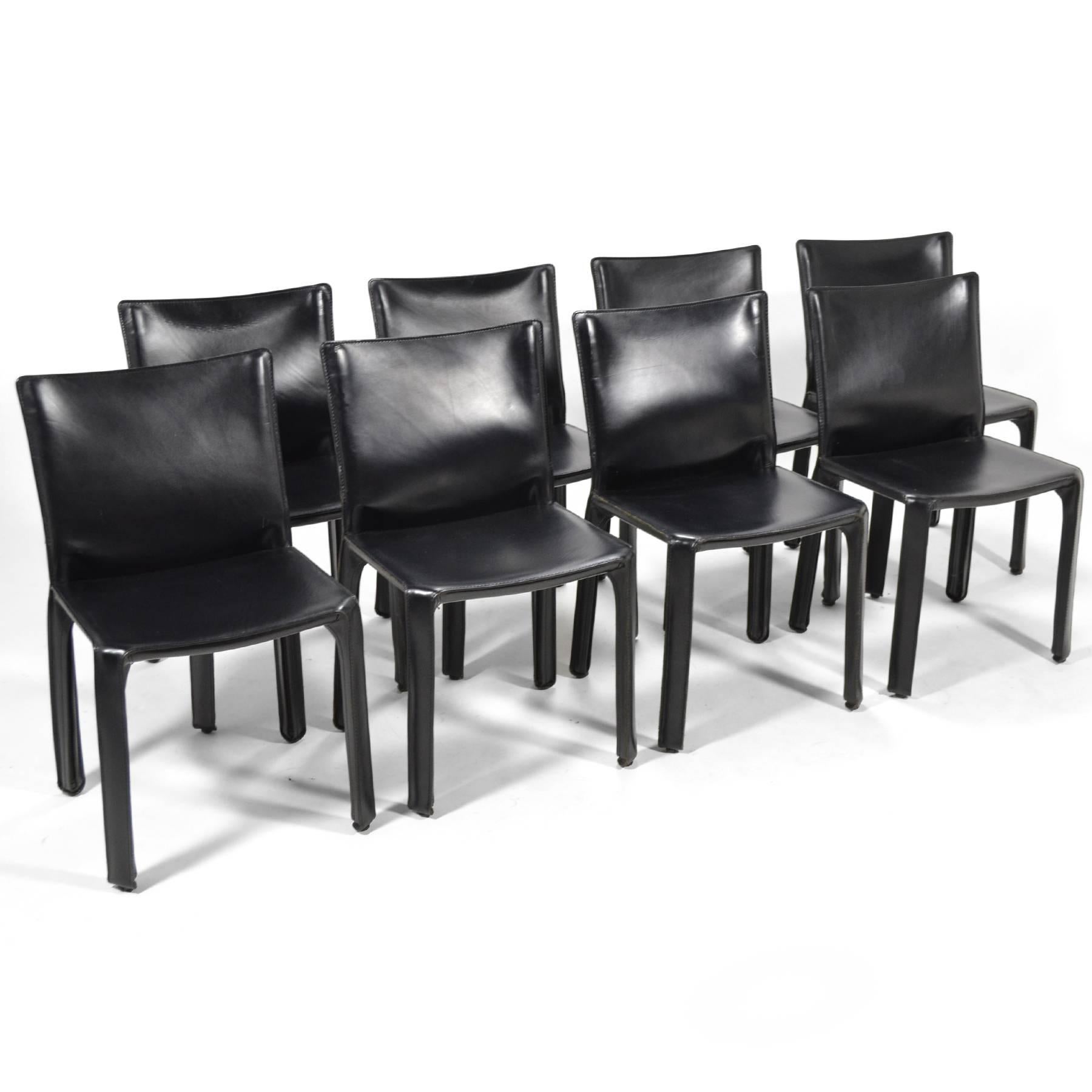 Mario Bellini Set of Eight Model 412 Cab Chairs by Cassina 1