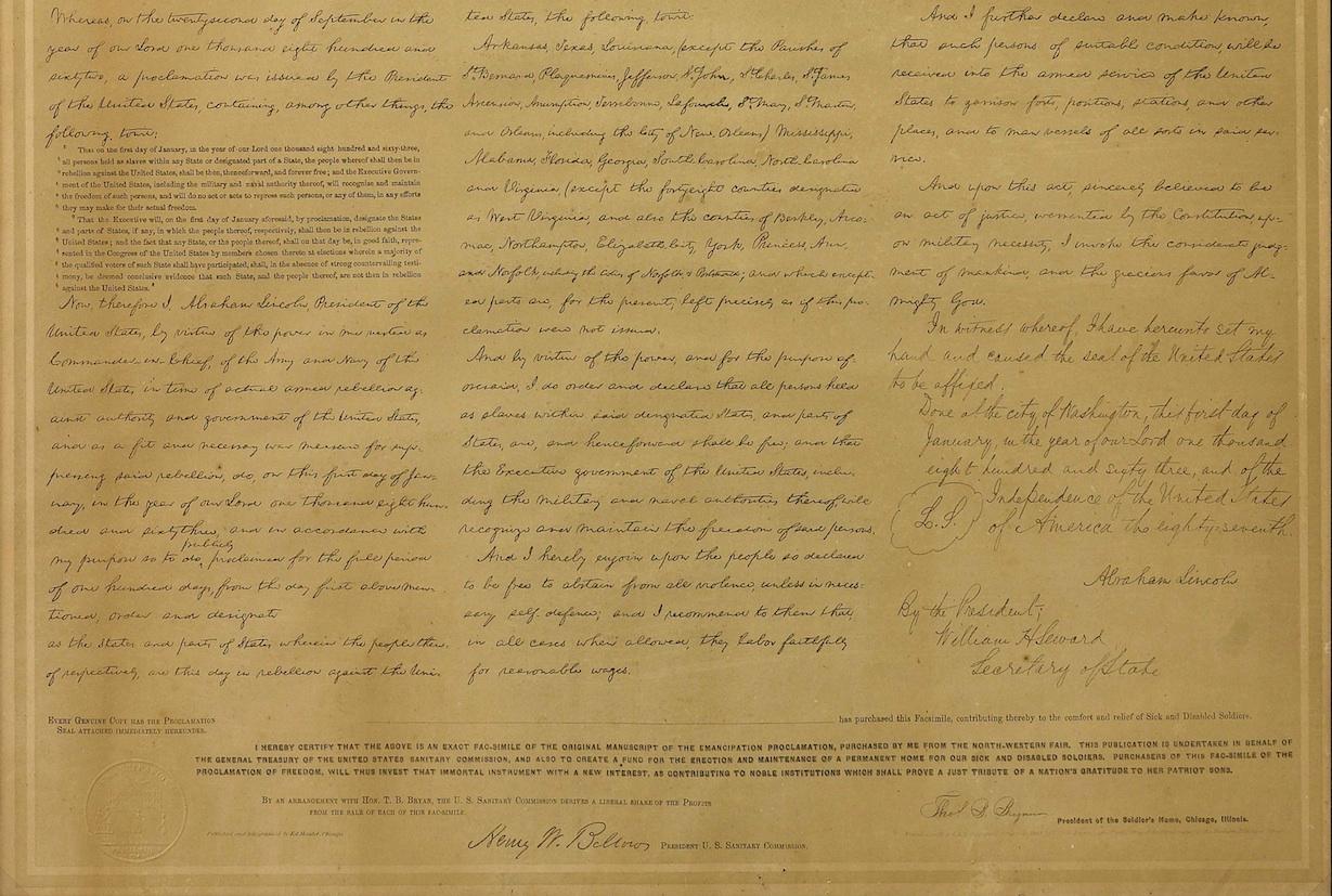 emancipation proclamation document