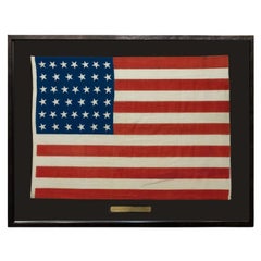 Bandiera americana antica a 39 stelle con motivo a stella "stravagante", 1889