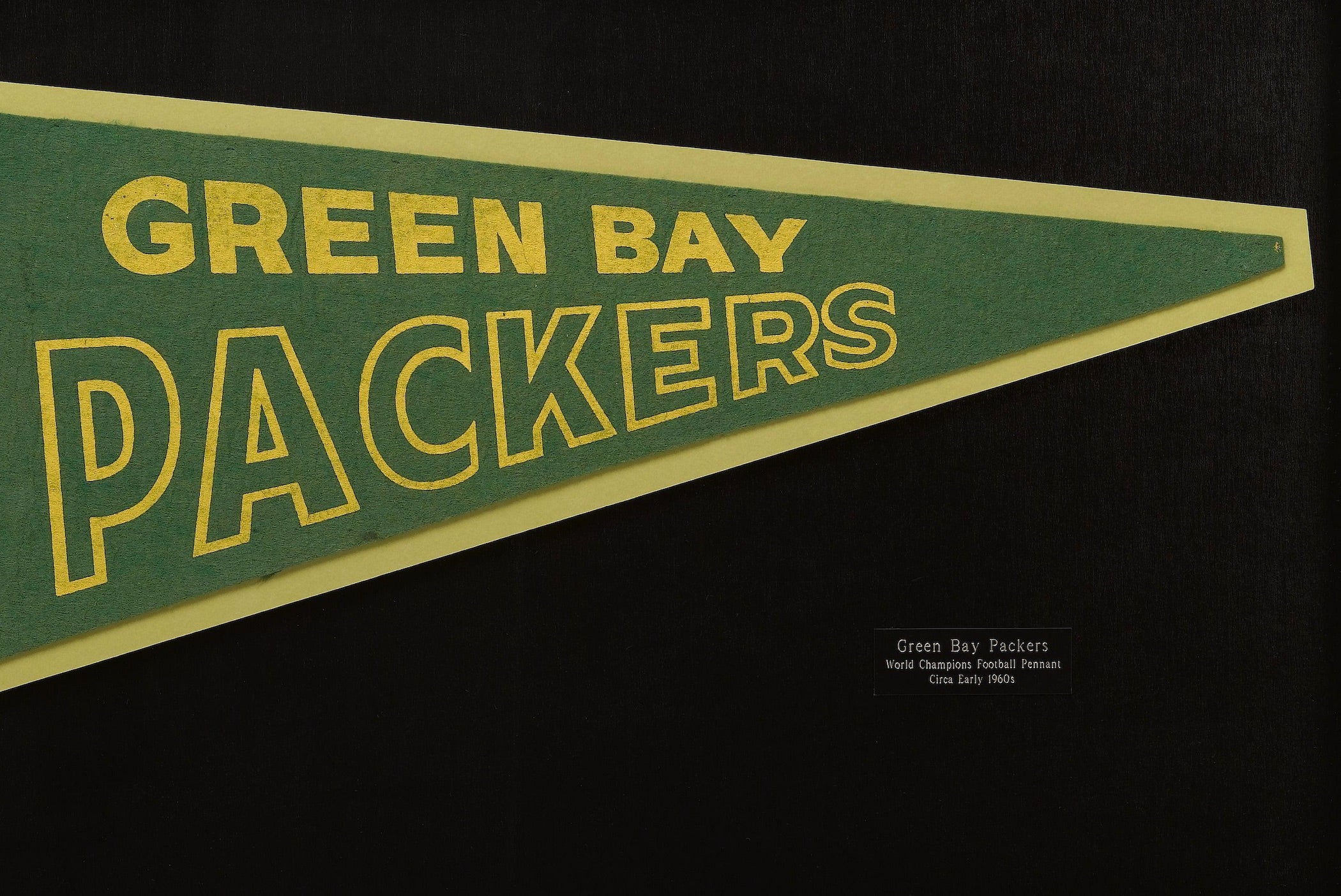 Green Bay Packers Super Bowl Champions Pennant 1967 At 1stdibs