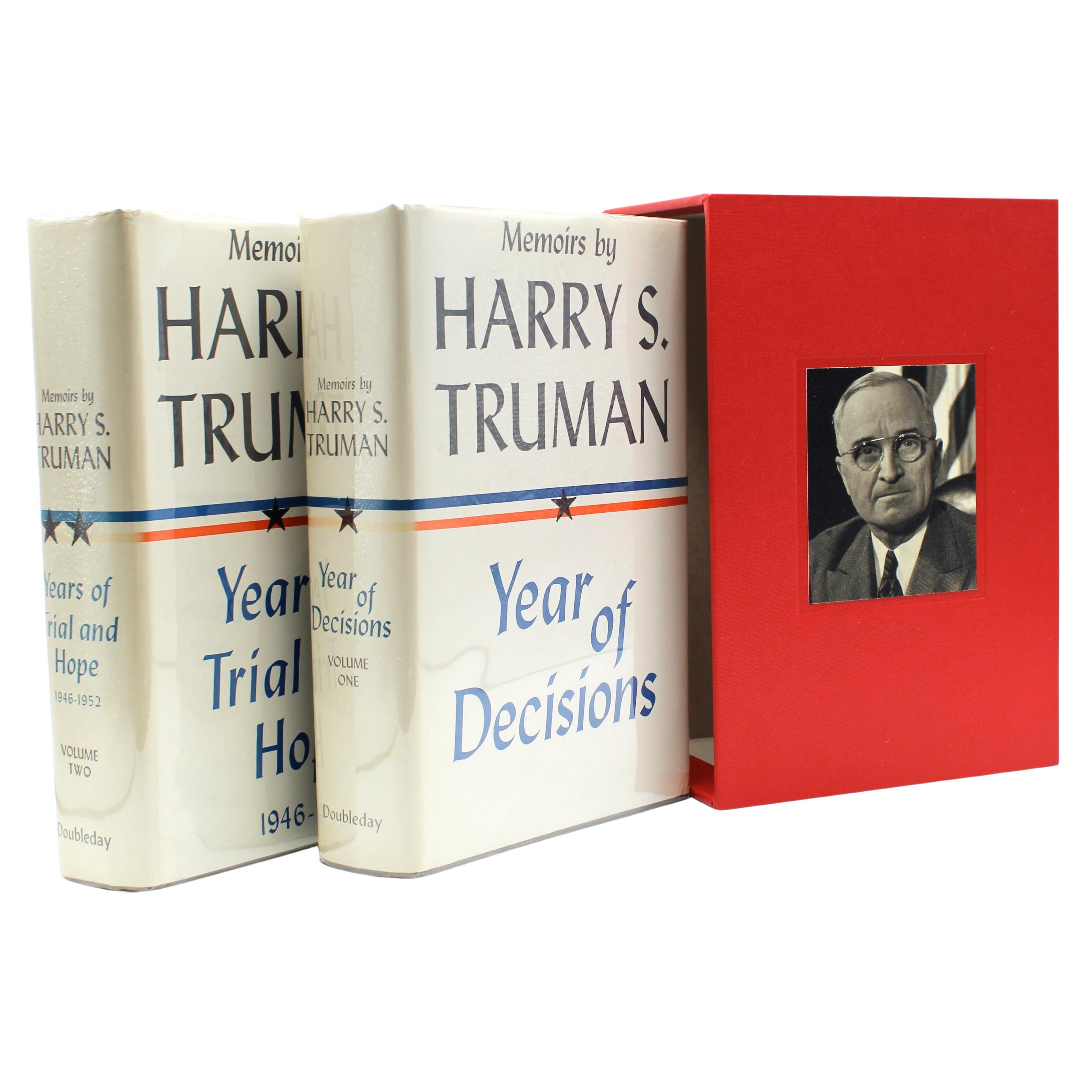 Memoirs Year of Decisions and Years of Trial and Hope, Signed and Inscribed