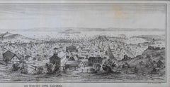 "San Francisco, Upper California” 1851 Antique Map of San Francisco