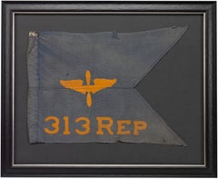 Vintage WWII 313 Squadron Replacement Company Air Corps Guidon
