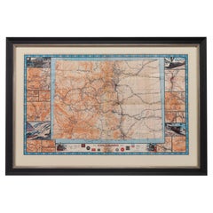 1943 "Colorado Railroads" Map by Linn Westcott, for "Trains Magazine"