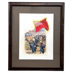"Brandywine Flag" by Dennis Lyall, Original Acrylic Painting on Canvas, 2000