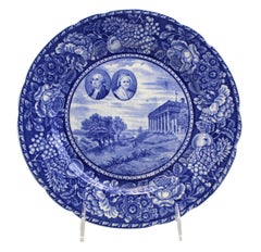 Vintage "Home of Washington, Mount Vernon" Decorative Plate, Rowland & Marsellus