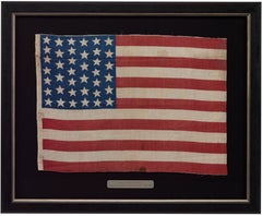 39-Star American Parade Flag, Commemorating North Dakota Statehood, Circa 1889