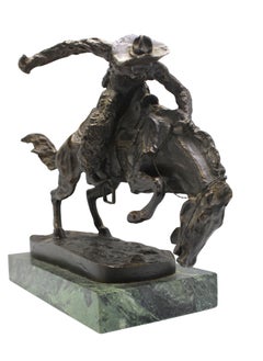 "The Bronco Buster" Bronze Sculpture, after Frederic Remington