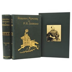 Personal Memoirs of P.H. Sheridan, First Edition, Shoulder Strap Binding, 2 Vols