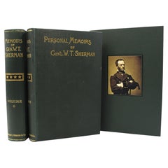 Memoirs of Gen. W.T. Sherman, Fourth Edition in Shoulder Strap Binding, 2 Vols.