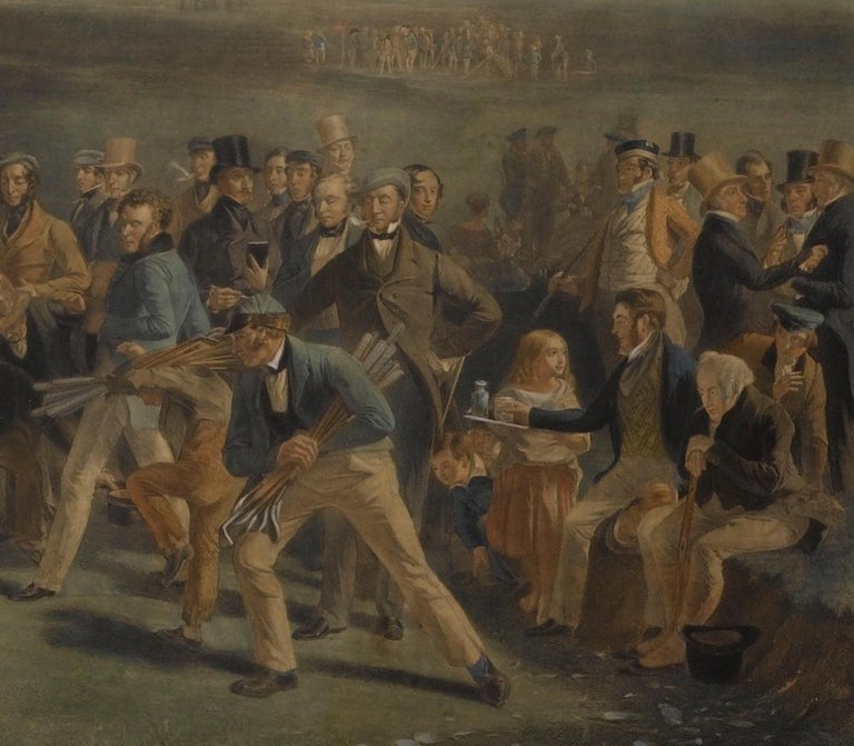 "The Golfers," Print of the Grand Match Played Over St. Andrews Links