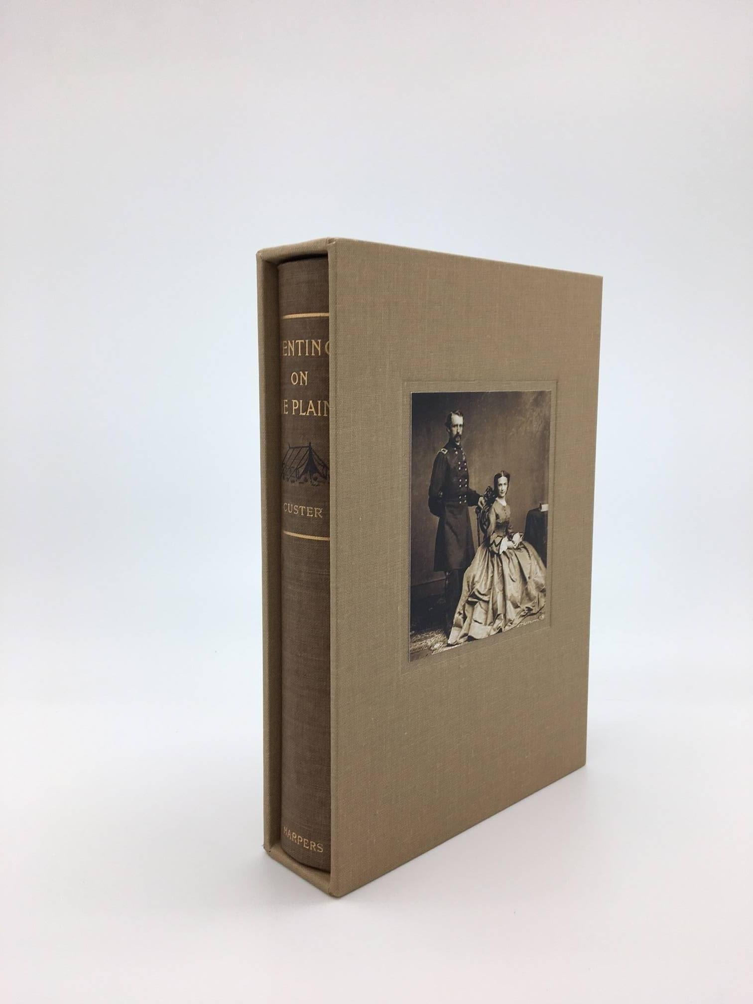 (Custer, George A.) CUSTER, Elizabeth B. Tenting on the Plains or General Custer in Kansas and Texas. New York: Charles L. Webster, 1887. Octavo, original pictorial brown cloth, patterned endpapers. Presented in a custom cloth slipcase with a