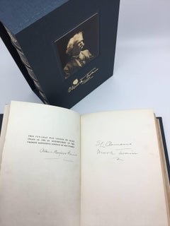 Innocents Abroad, 2-Vols., Signature Page Signed by Mark Twain in 1906, 1922
